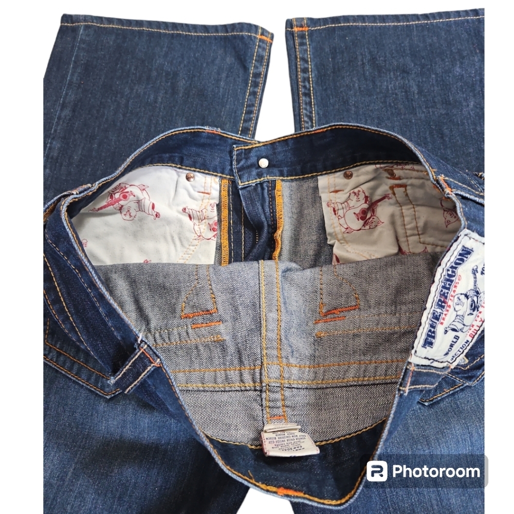 True Religion Denim  BIG BILLY T Stitch Bootcut Jean Men's  Size 36, Like New. - Picture 14 of 15